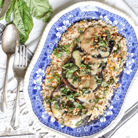 Brie Portobellos w. Deglazed Cream