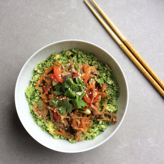 Sticky Cantonese Pork Stirfry