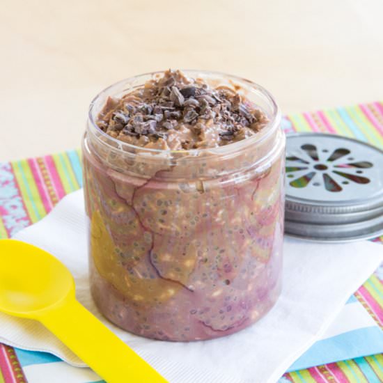 Raspberry Mocha Overnight Oats