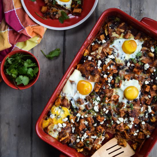 Black Bean Chilaquiles