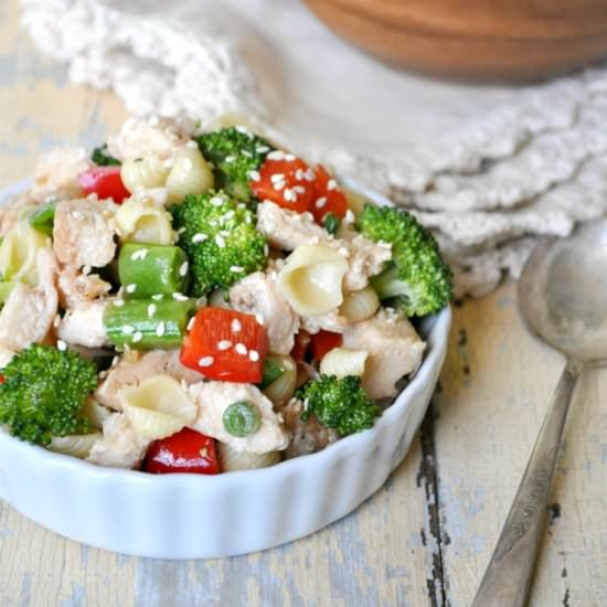 Sesame Chicken Pasta Salad