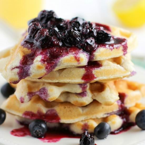 Light and Fluffy Vegan Waffles