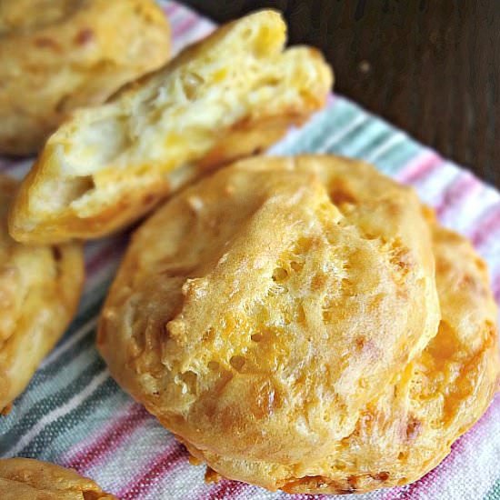 Caramelized Onion&Cheddar Gougeres
