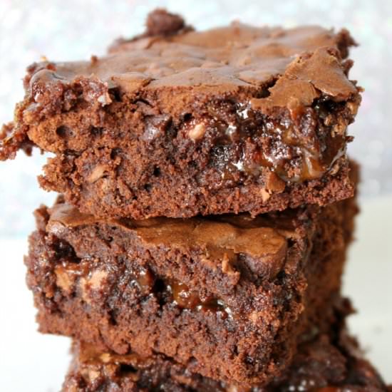 Chocolate Caramel Brownies