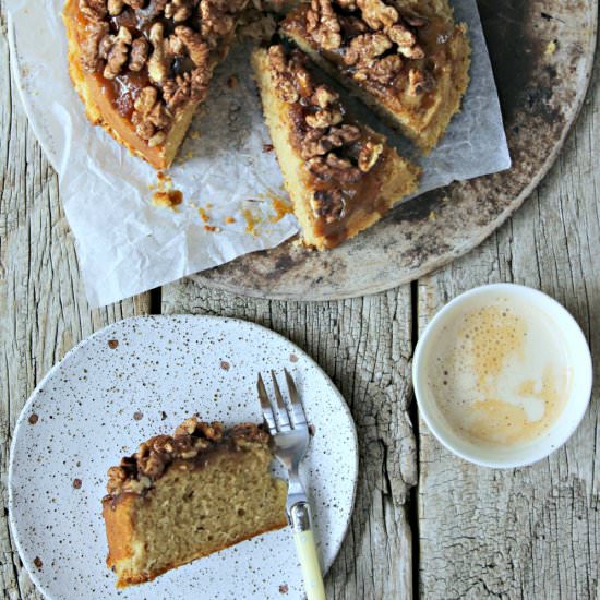 Brown Sugar Apple Upside Down Cake