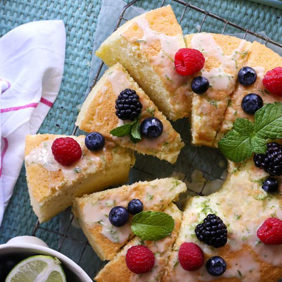 Lime Chiffon Cake