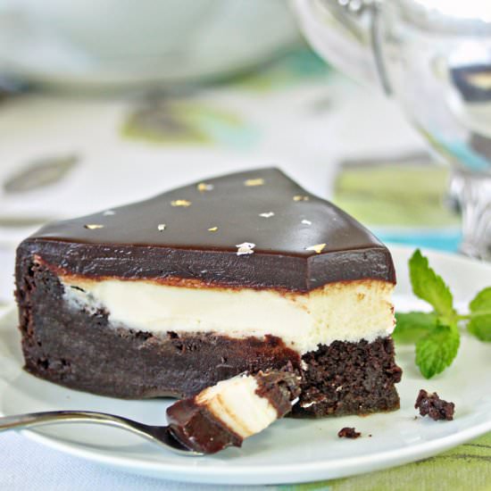 Peppermint Patty Flourless Cake