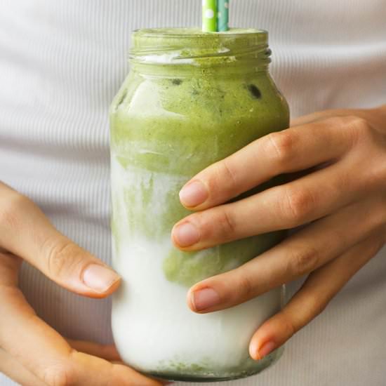 Iced Coconut Matcha Latte