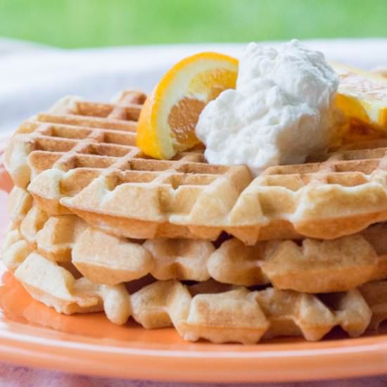Mimosa Waffles