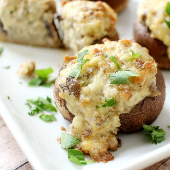 Sausage Stuffed Mushrooms
