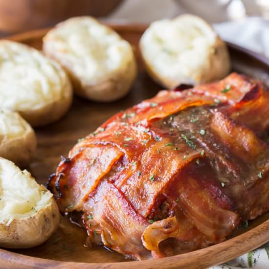 Bacon Wrapped Meatloaf
