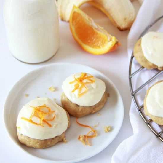 Banana Orange Drop Cookies