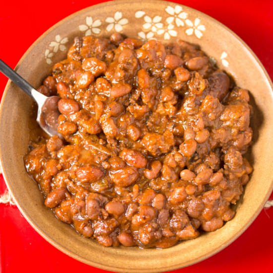 Slow-Cooker Three Bean Casserole