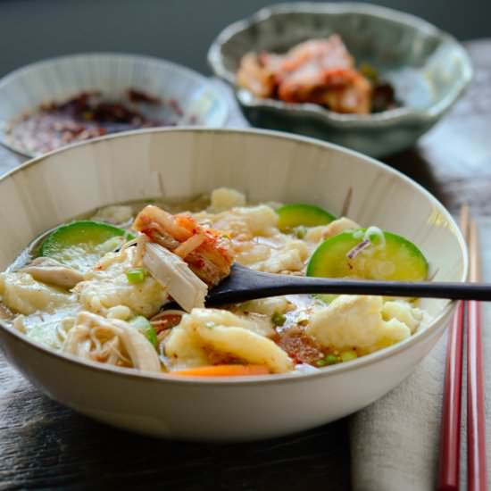 Korean Chicken and Potato Dumplings