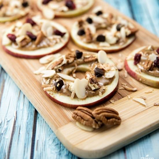Apple and Almond Butter Bites