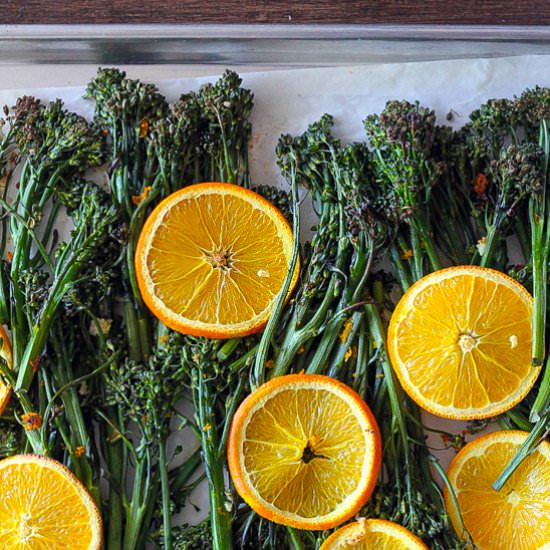 Orange Roasted Broccolini