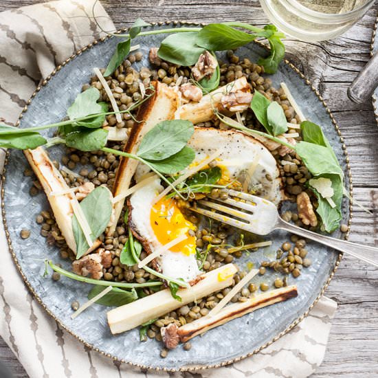 Spring Parsnip & Lentil Salad