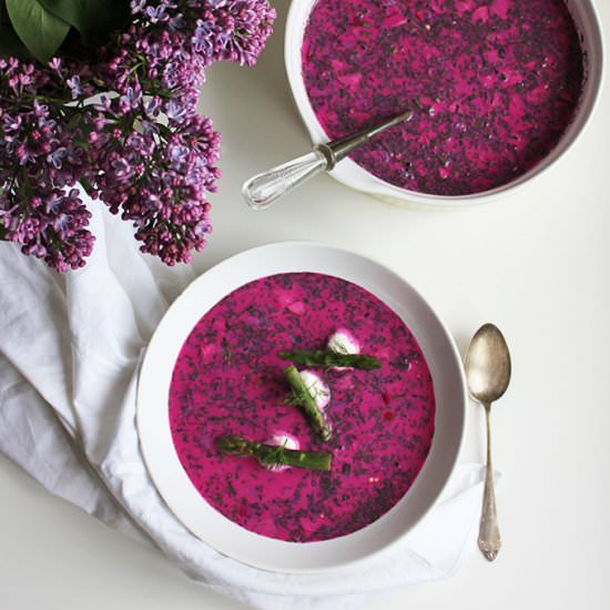 Polish Swiss Chard Cold Soup