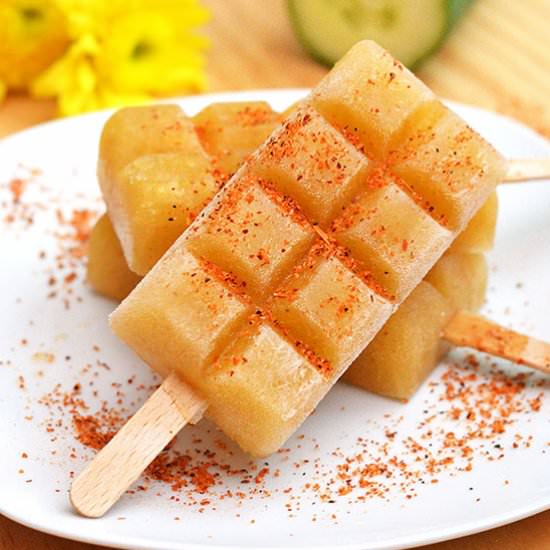 Cucumber-Chili Ice Pops