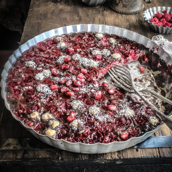 Chocolate Raspberry Clafoutis