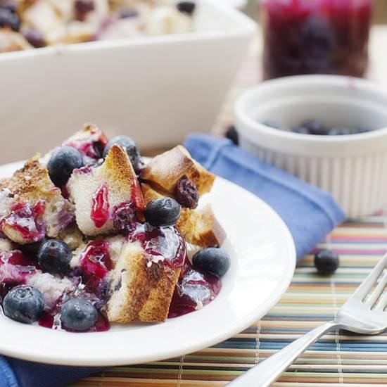 Overnight Blueberry French Toast