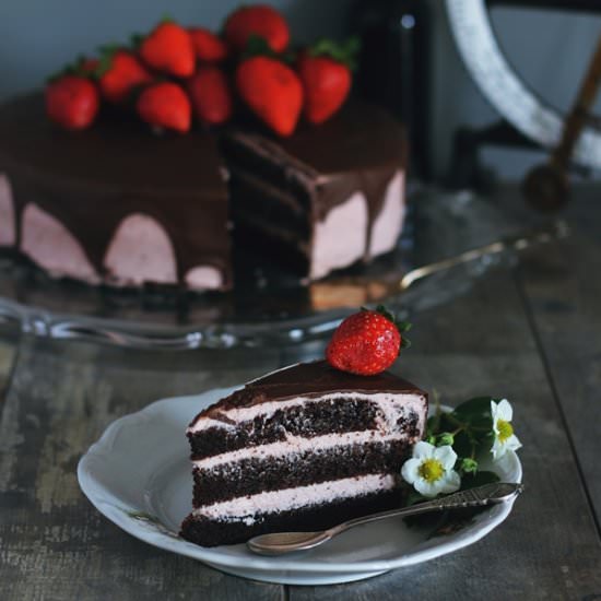 Chocolate Strawberry Cake