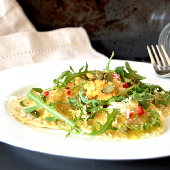 Sweet Potato & Goat Cheese Ravioli