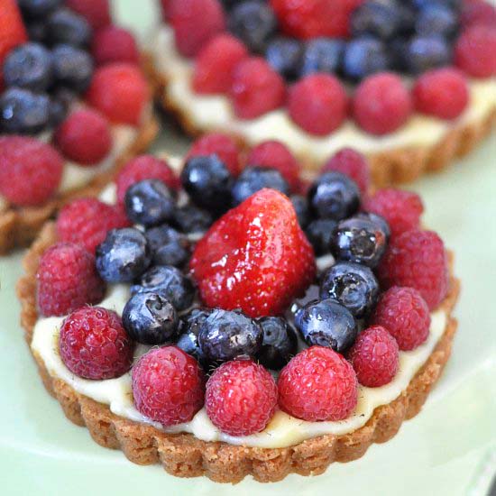 Berry Tarts with Lemon Pastry Cream