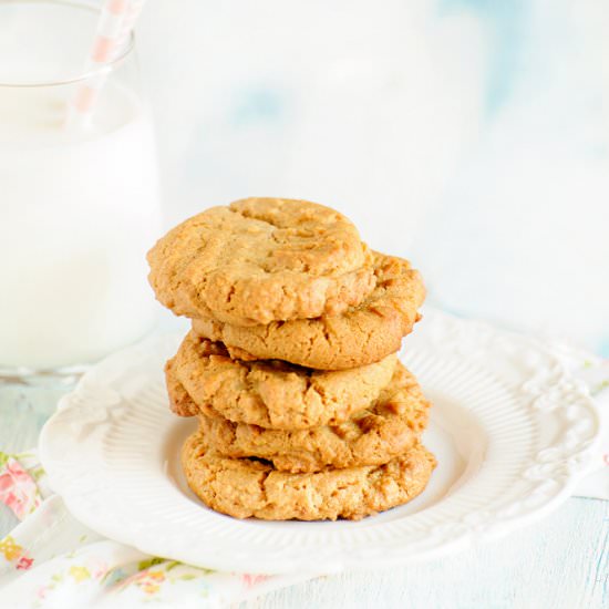 Peanut Butter Molasses Cookies