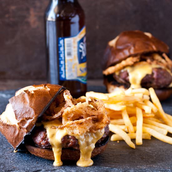 Beer Cheese Burgers