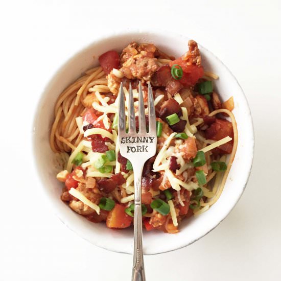 Healthified Cowboy Spaghetti