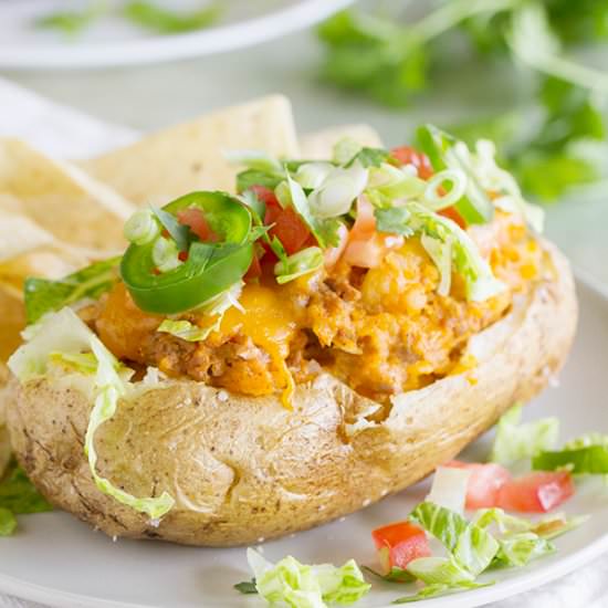 Taco Stuffed Potatoes