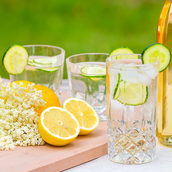 Elderflower Cordial and Champagne