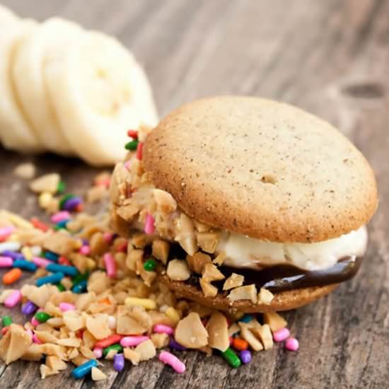 Mini Ice Cream Cookie Sandwiches