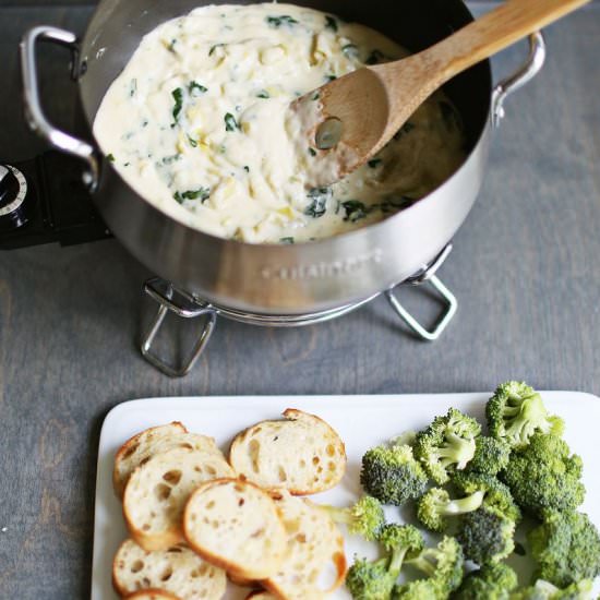 Spinach and Artichoke Fondue