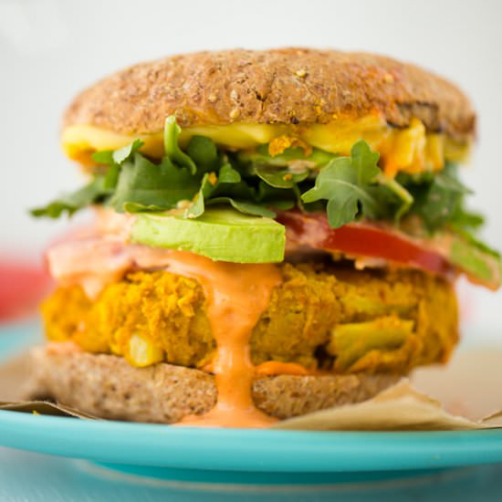 Turmeric Veggie Burgers