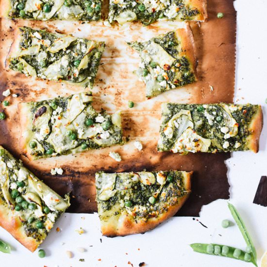 Green Goddess Pesto Pizza