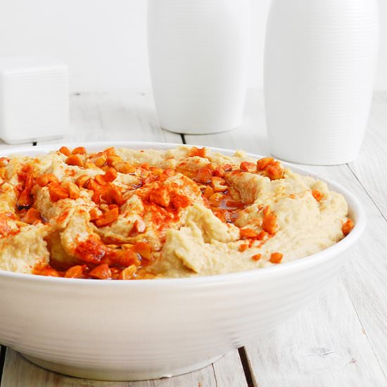 Peanut butter hummus