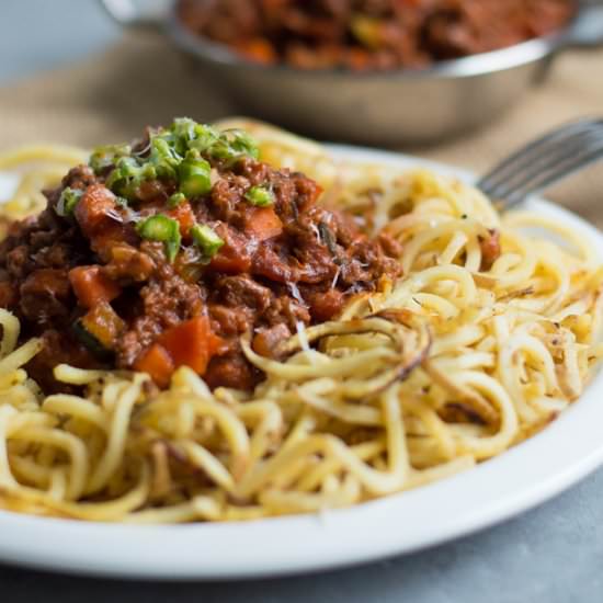Beef and Bacon Bolognese