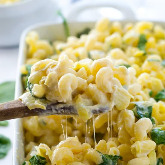Spinach Artichoke Mac ‘n’ Cheese