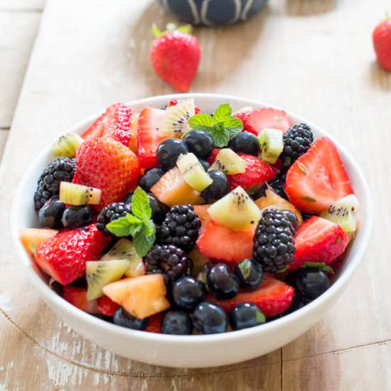 Summer Fruit Salad with Mint