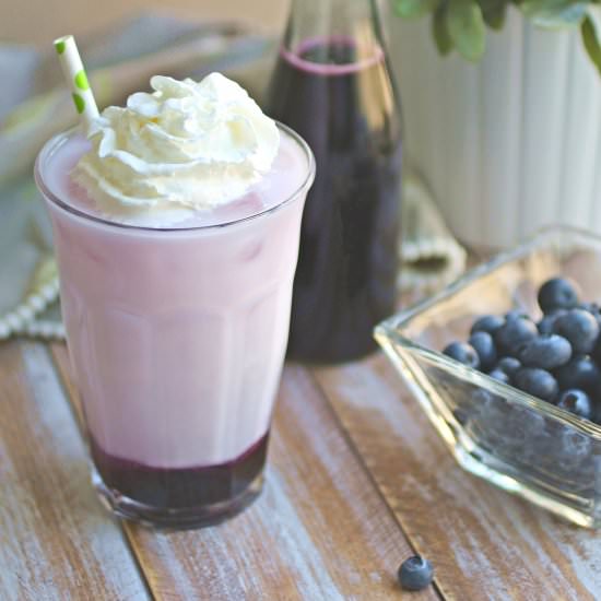 Blueberry Italian Cream Soda