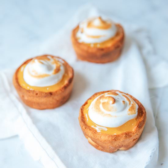 Lemon Meringue & Almond Tarts