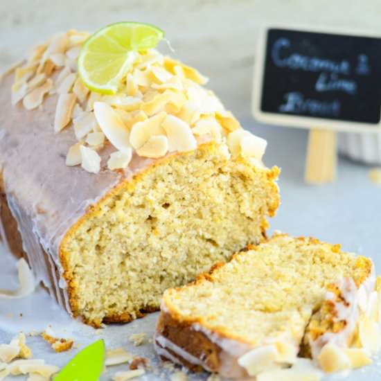 Coconut Bread with Lime Glaze