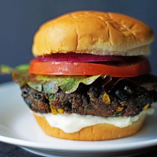 Spicy Black Bean Burgers