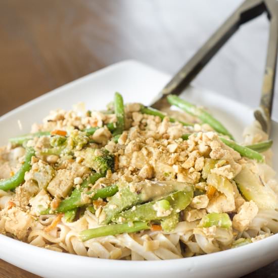 Thai Noodles in Peanut Sauce