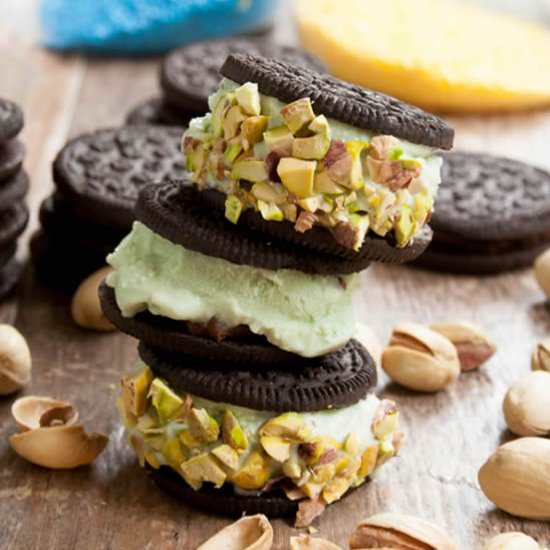 Mini Ice Cream Cookie Sandwiches