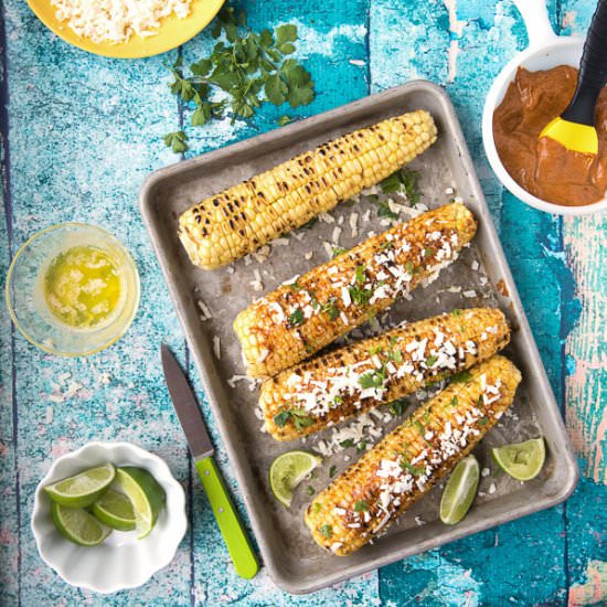 Grilled Mexican Corn {Elote}