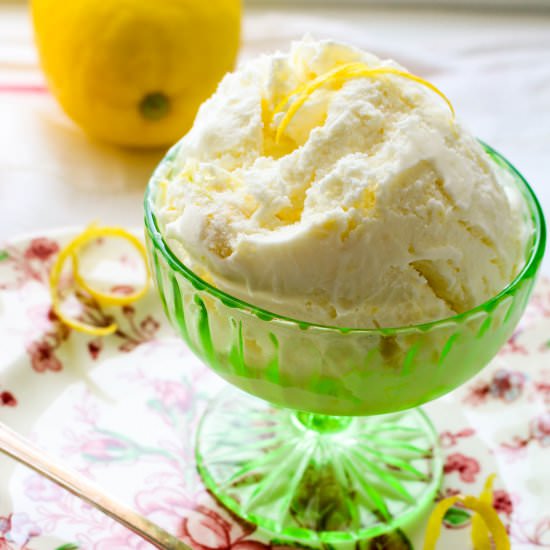 Philadelphia Style Lemon Ice Cream