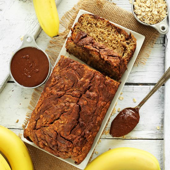 Gluten Free Nutella Banana Bread
